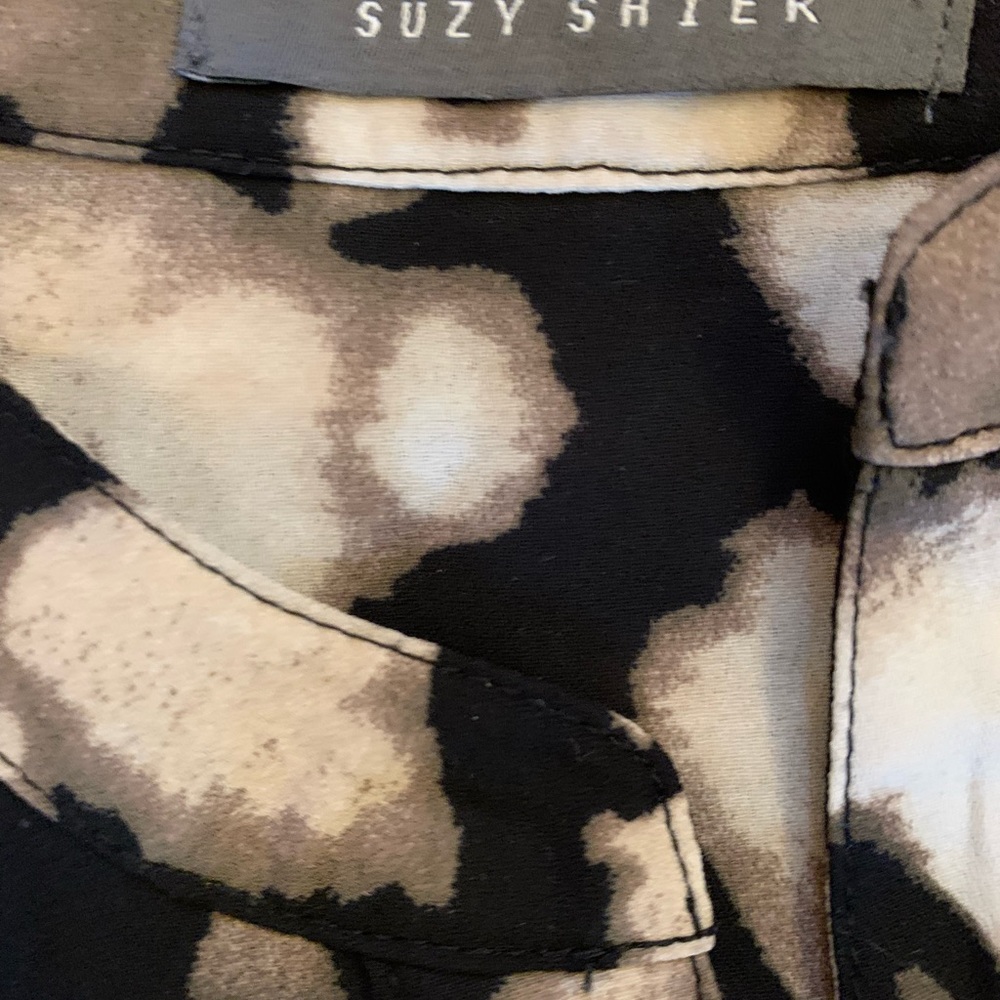 Woman blouse léopard printing
